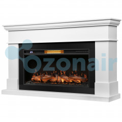Каминокомплект: Очаг Royal Thermo Aurora RTFP/P-AR40LS, портал California 42/40/36, белый