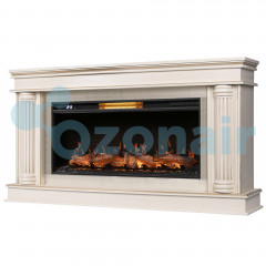 Каминокомплект: Очаг Royal Thermo Aurora RTFP/P-AR40LS, портал Olympia 42/40/36, сл. кость с зол. па