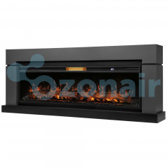 Каминокомплект: Очаг Royal Thermo Aurora RTFP/P-AR60LS, портал Lindos 60 G, графит