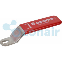 Рукоятка рычажная Giacomini красная 4", P31LRY006