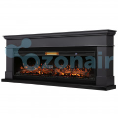 Каминокомплект: Очаг Royal Thermo Aurora RTFP/P-AR60LS, портал California 60 G, графит