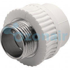 Муфта THERMOLIGHT комбинированная PP-R НР 32х1" белый (10/90)