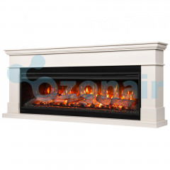 Каминокомплект: Очаг Royal Thermo Aurora RTFP/P-AR60LS, портал California 60 IV, молочный