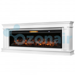 Каминокомплект: Очаг Royal Thermo Aurora RTFP/P-AR60LS, портал Olympia 60, белый