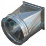 Переход 170х170/ф160 L300 (0,5) (20 шина) тип 1 прямоугольный оцинкованный