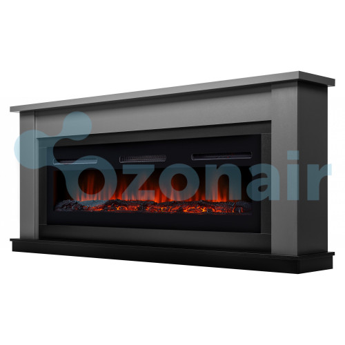 Каминокомплект: Очаг Electrolux Infinity EFP/P-1600ULS, портал Canto Long графит, черный