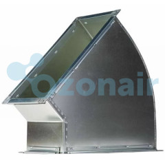 Отвод 45 600х350 (0,7) R100 (20 шина) прямоугольный из оцинкованной стали