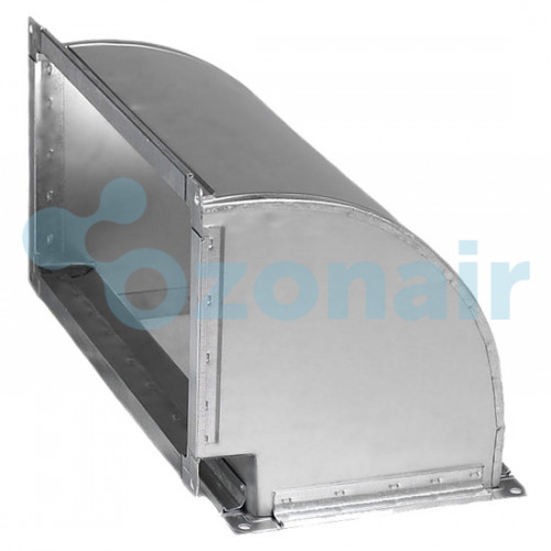 Отвод 90 250х300 (0,5) R100 (20 шина) прямоугольный из оцинкованной стали