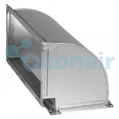 Отвод 90 350х600 (0,7) R100 (20 шина) прямоугольный из оцинкованной стали